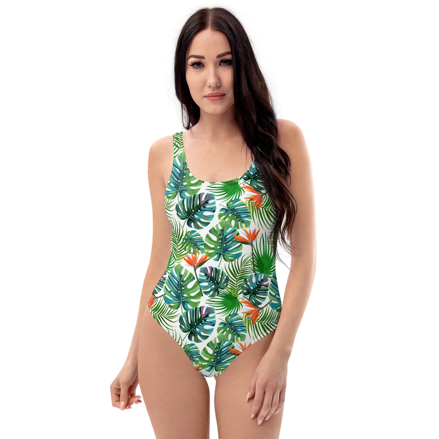 Tropical Leaves One-Piece Swimsuit