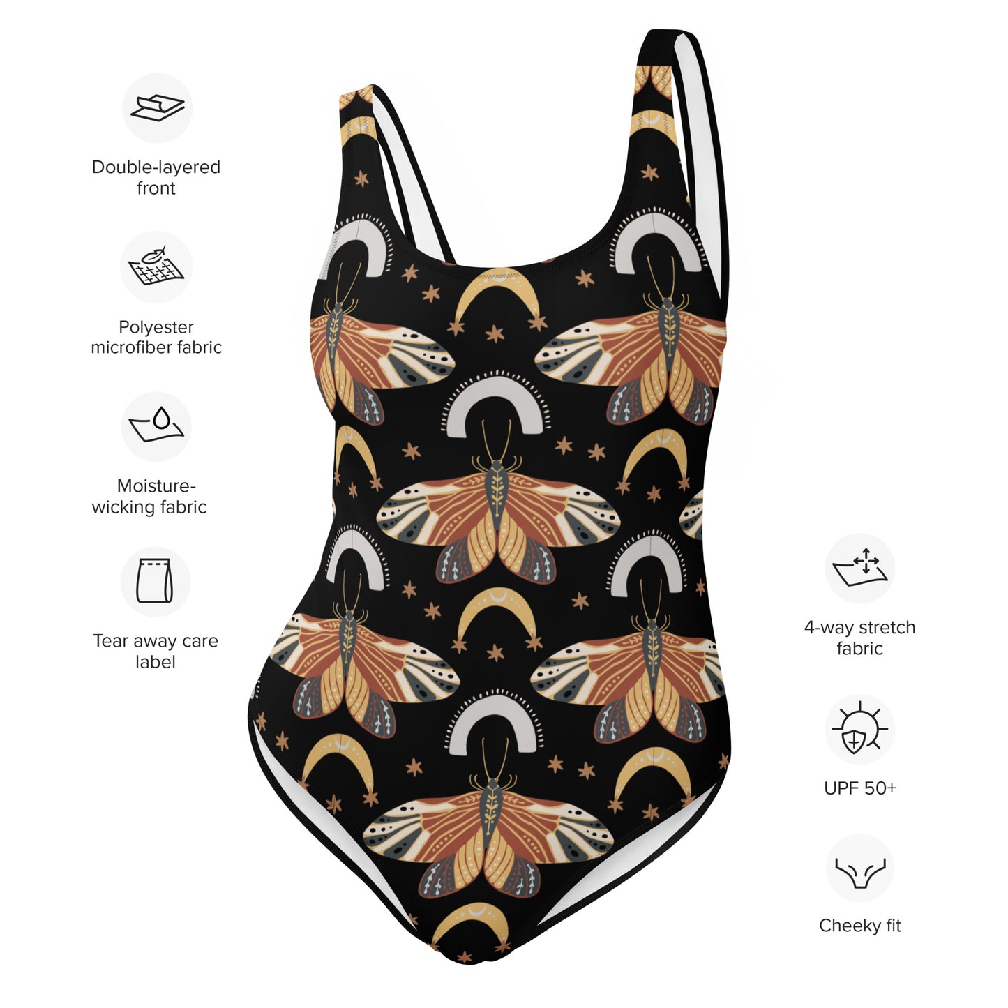 Cicadas Retro One-Piece Swimsuit