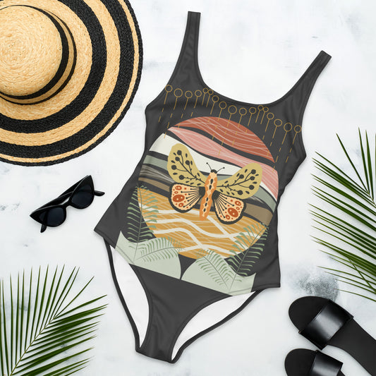 Bohemian Butterfly One-Piece Swimsuit