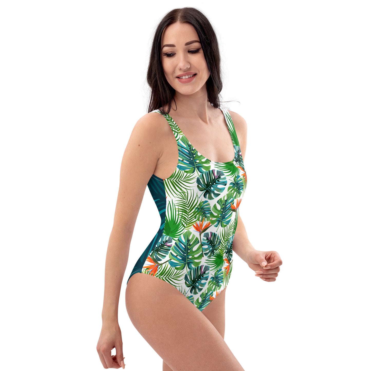 Tropical Leaves One-Piece Swimsuit