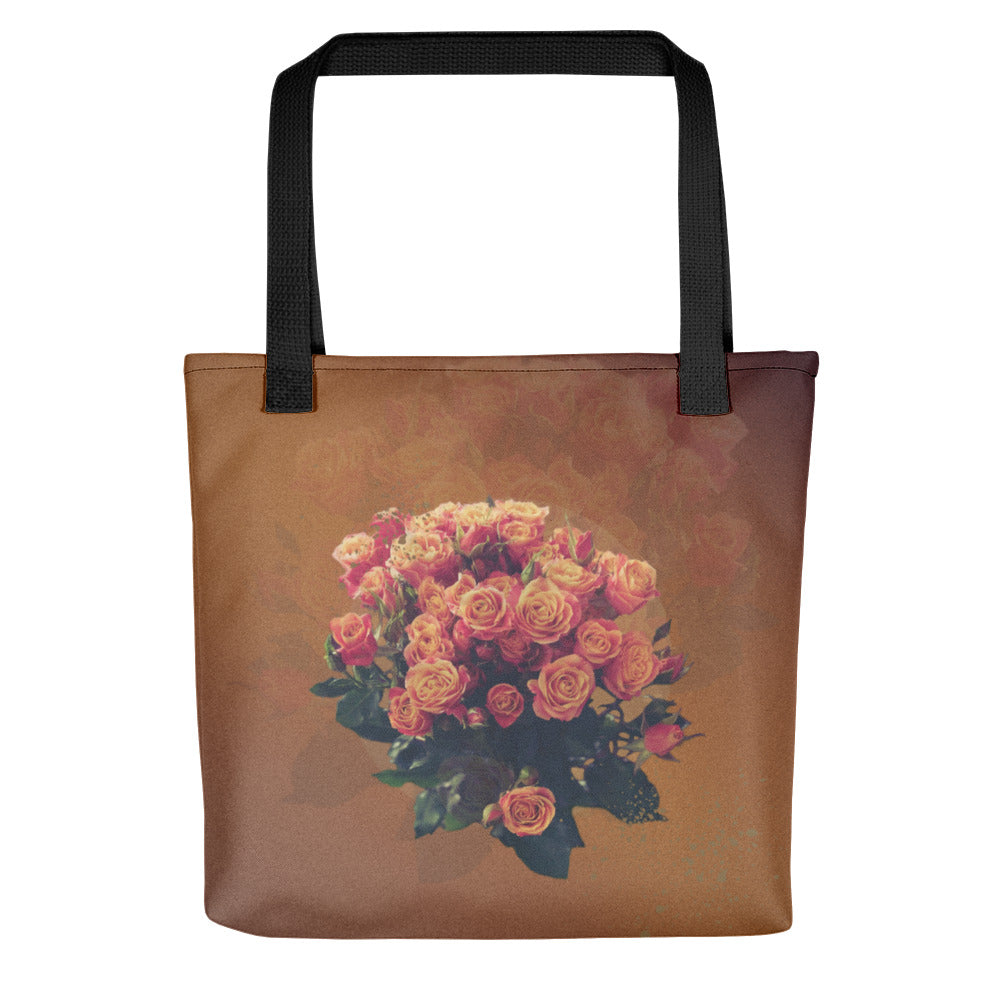 It’s Time To Bloom Floral All-Over Print Tote Bag