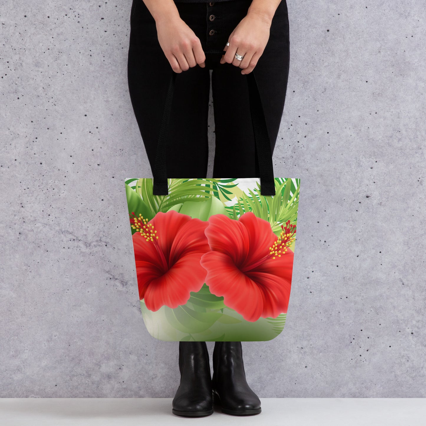 Vibrant Hibiscus Flowers Tote bag