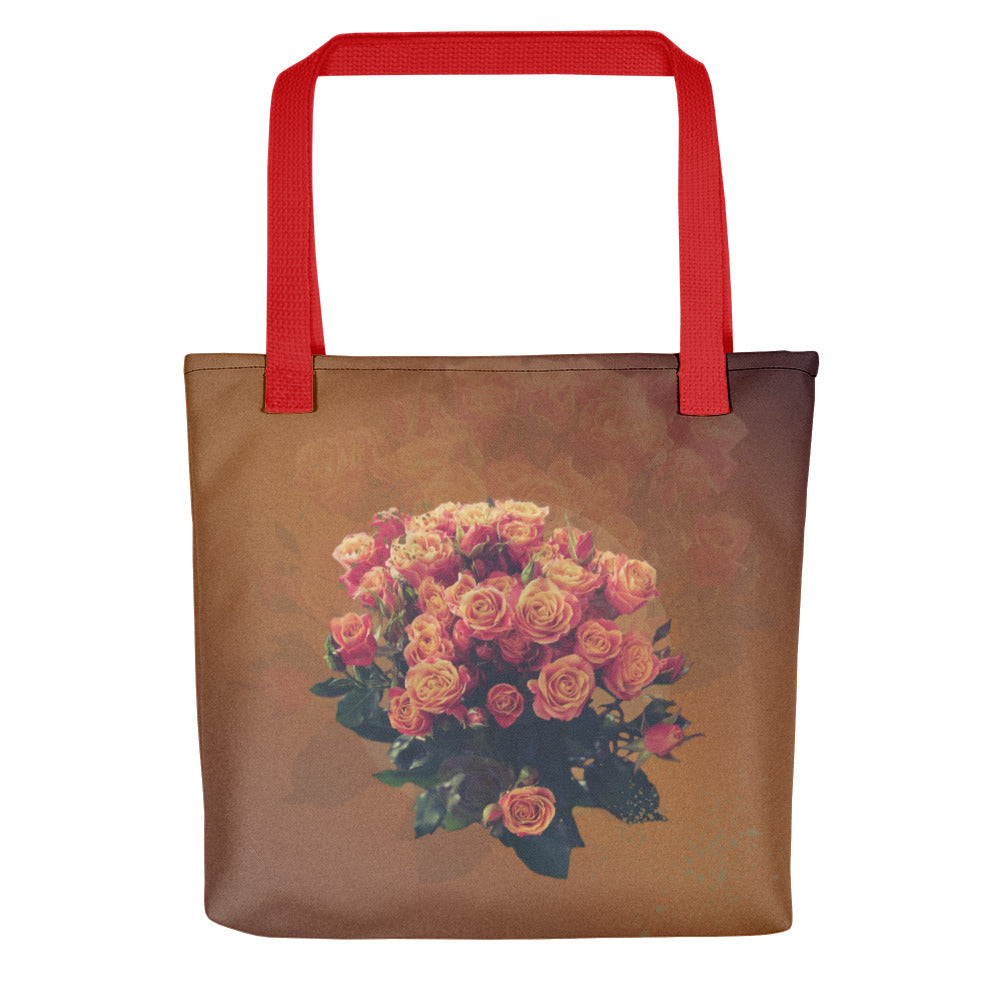 It’s Time To Bloom Floral All-Over Print Tote Bag