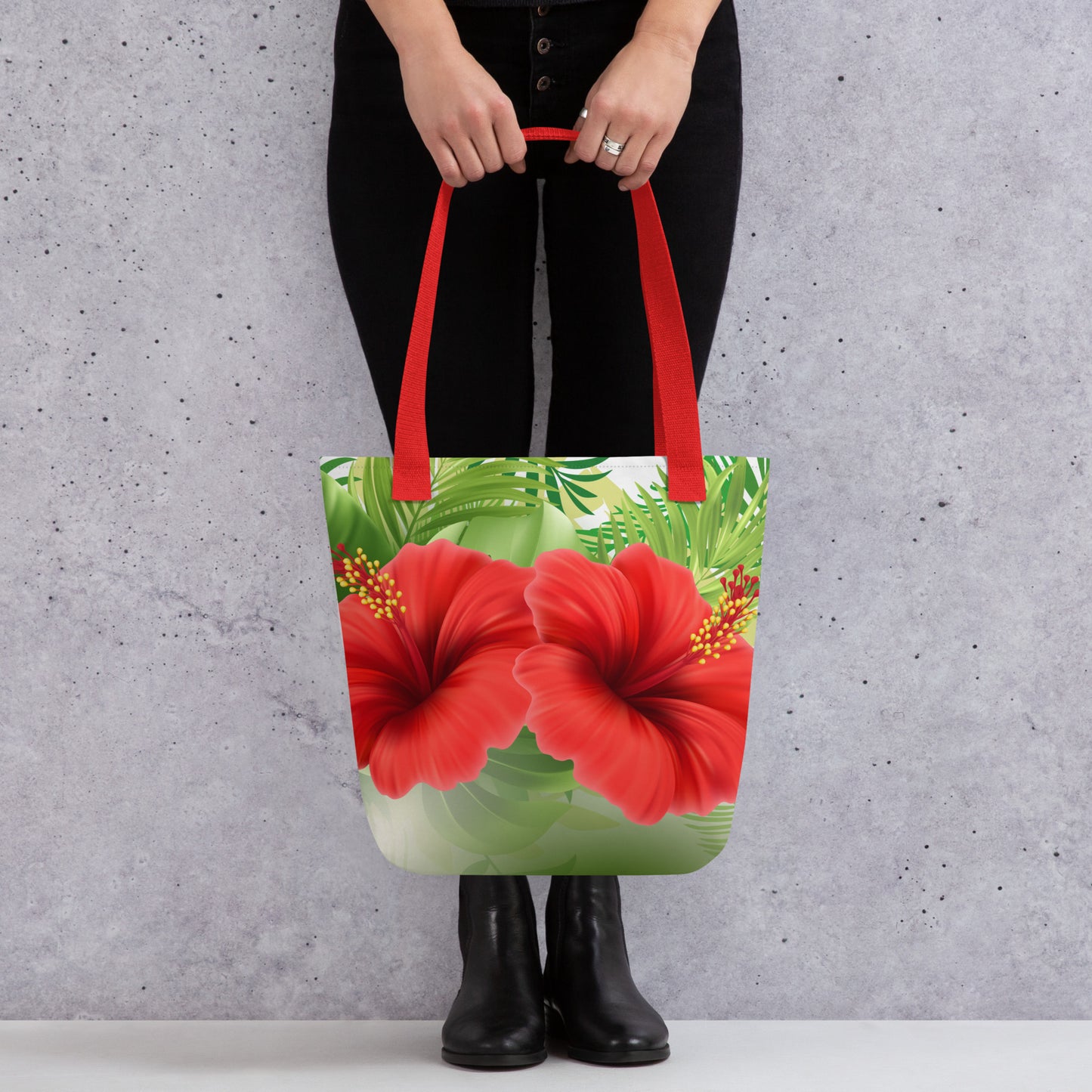 Vibrant Hibiscus Flowers Tote bag