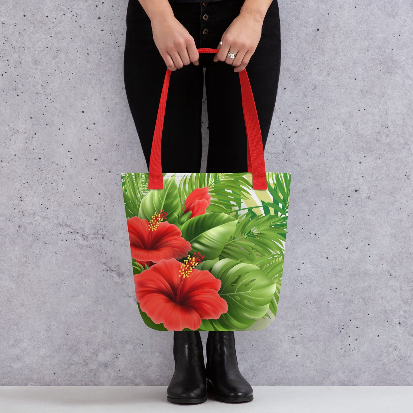 Vibrant Hibiscus Flowers Tote bag