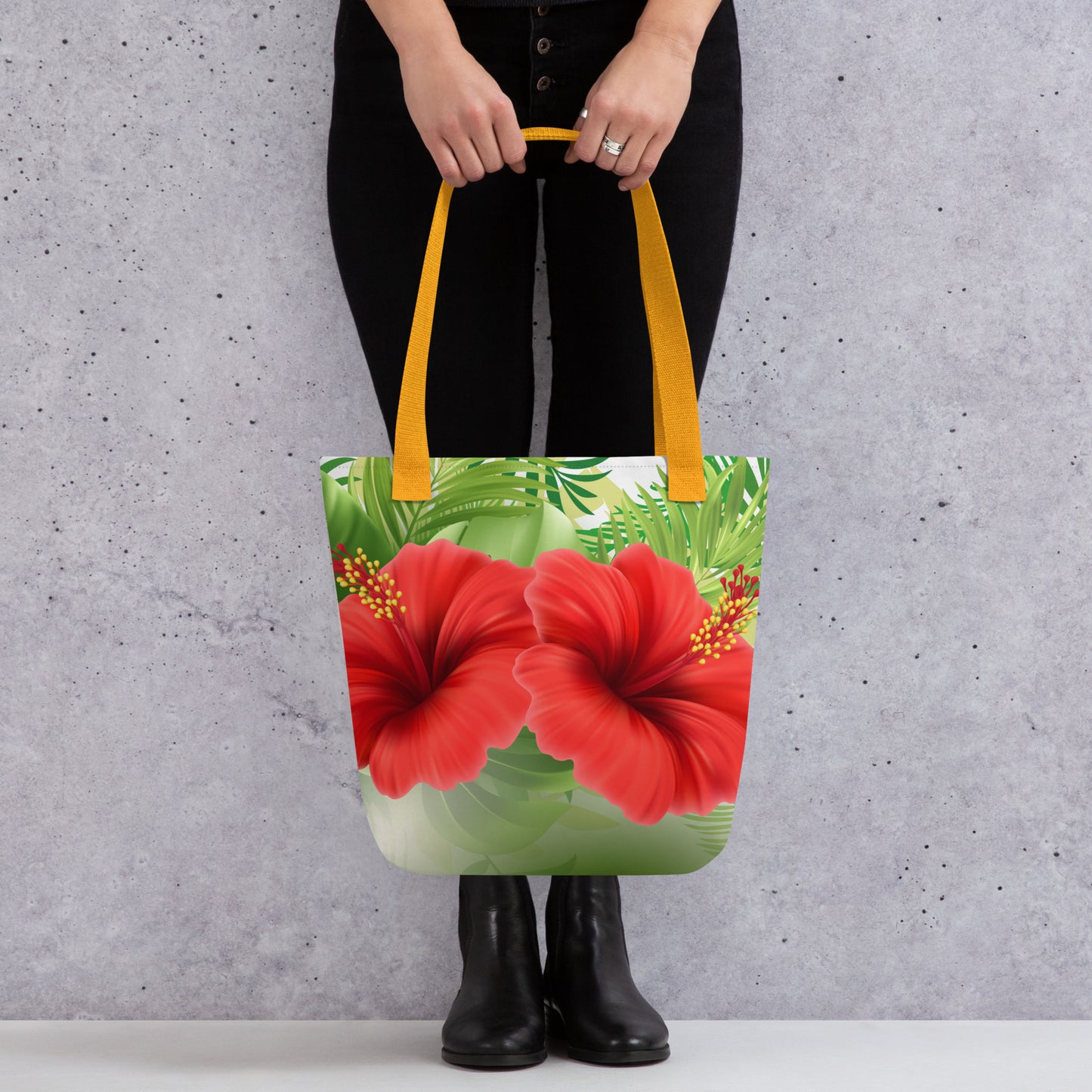 Vibrant Hibiscus Flowers Tote bag