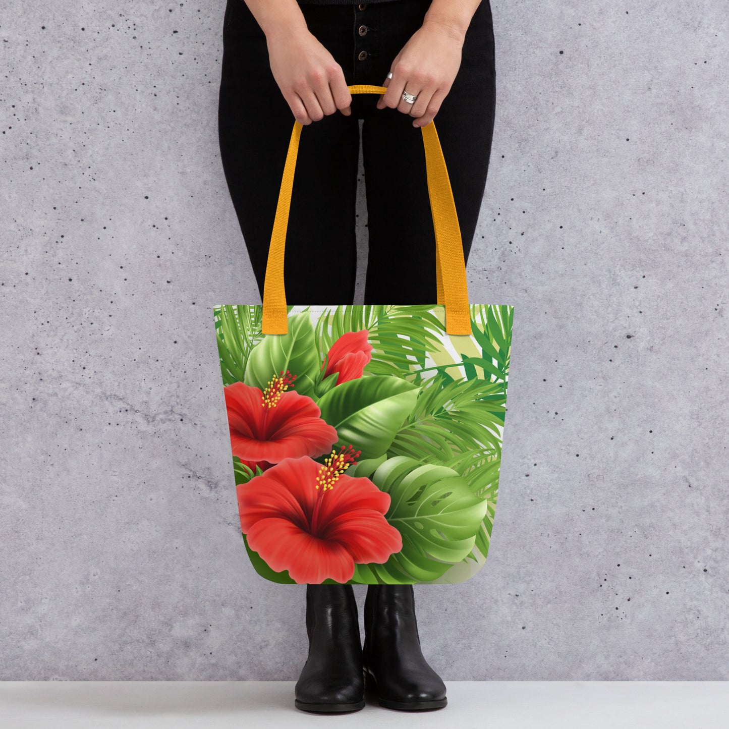 Vibrant Hibiscus Flowers Tote bag