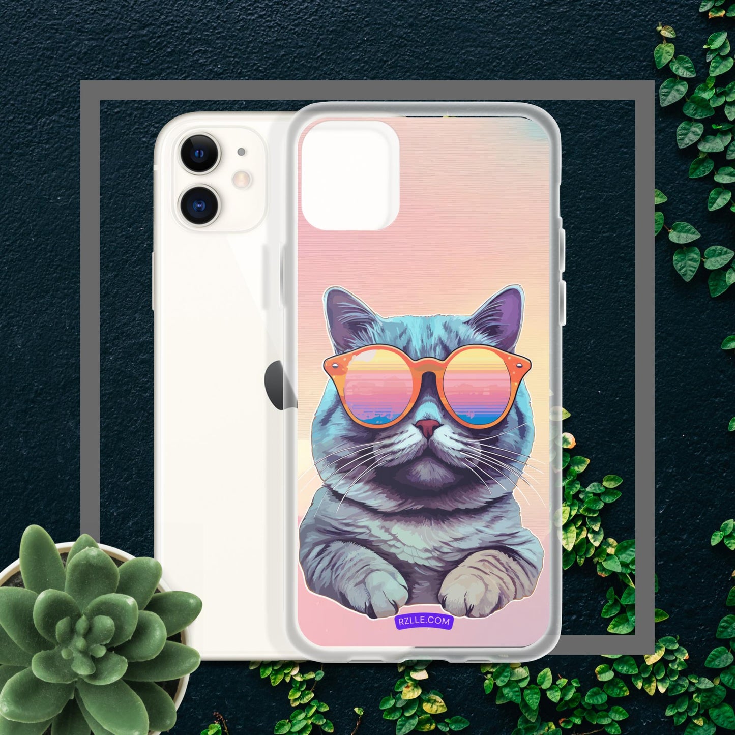 Cool Cat Clear Case for iPhone®