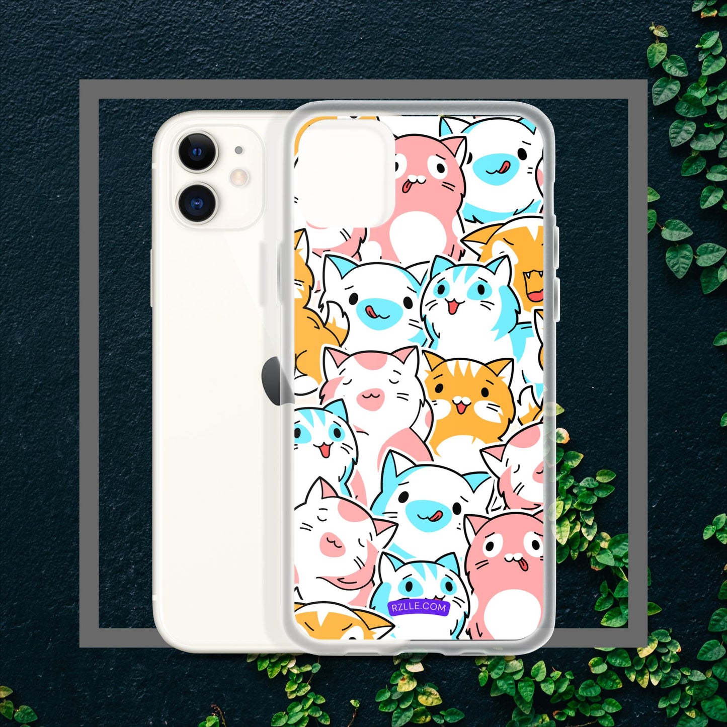 Cartoon Cats Clear Case for iPhone®