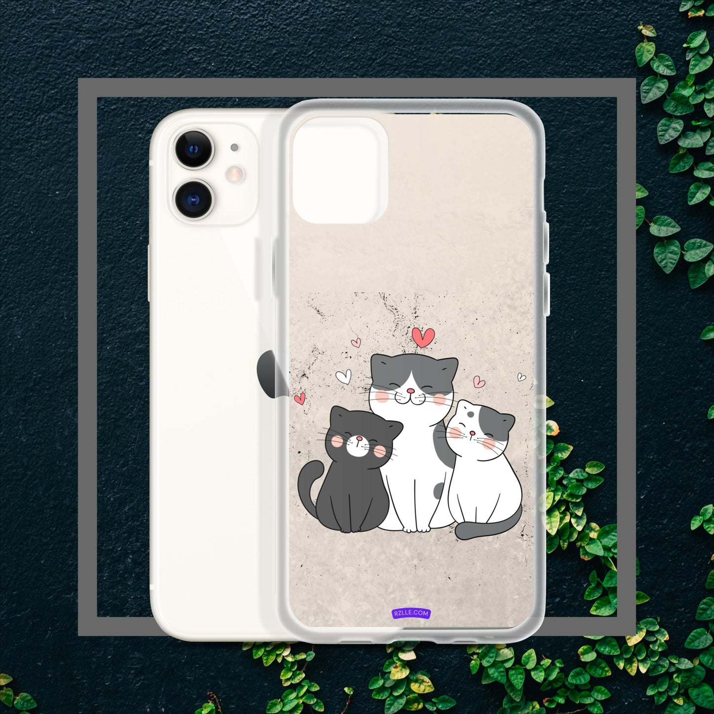 Cute Trio Cats Clear Case for iPhone®