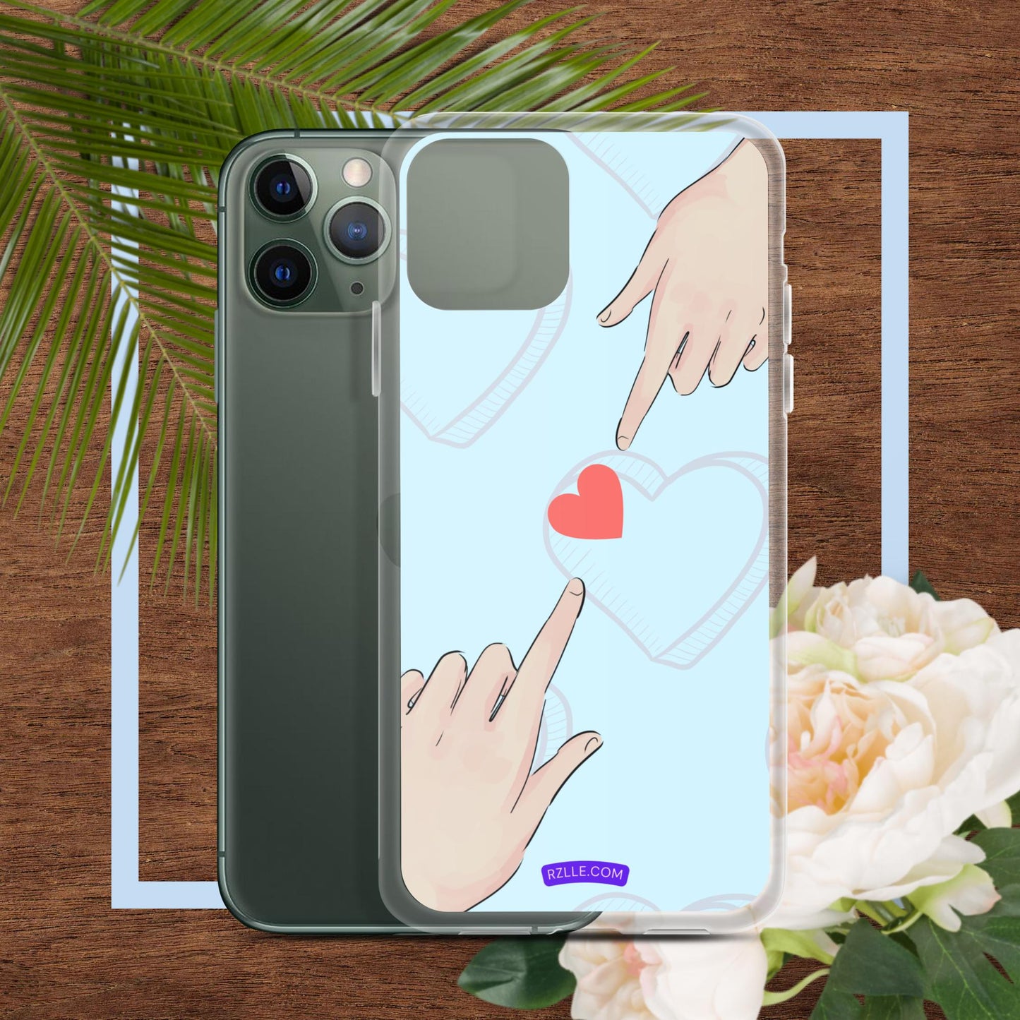 Touching  Heart Clear Phone Case for iPhone®