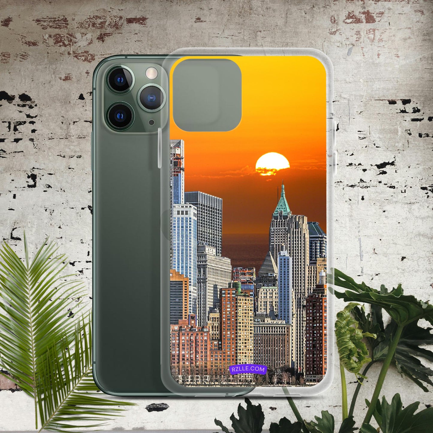 City Skyline Sunset Clear Case for iPhone®