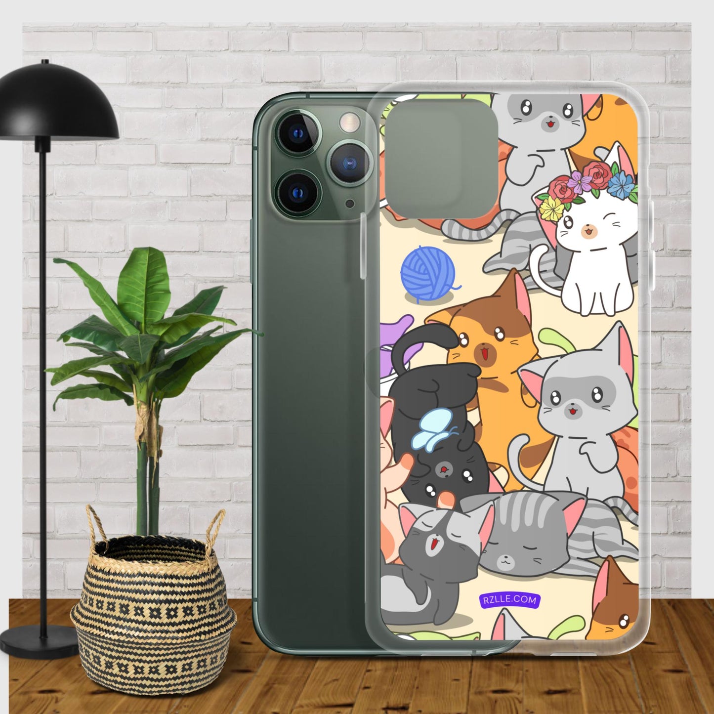 Cute Kawaii Cats Clear Case for iPhone®