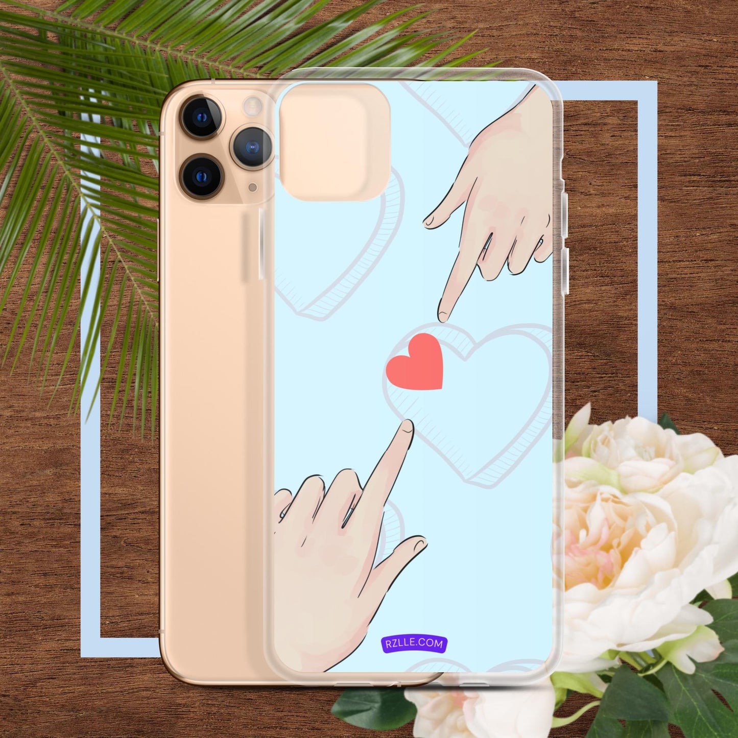 Touching  Heart Clear Phone Case for iPhone®