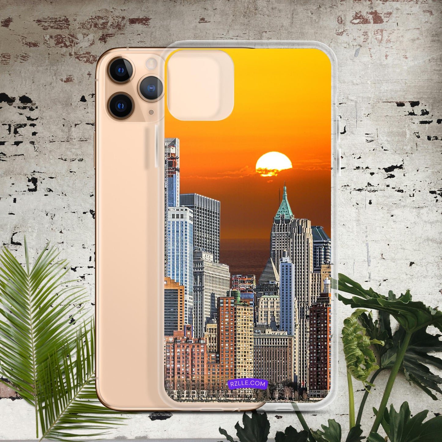 City Skyline Sunset Clear Case for iPhone®