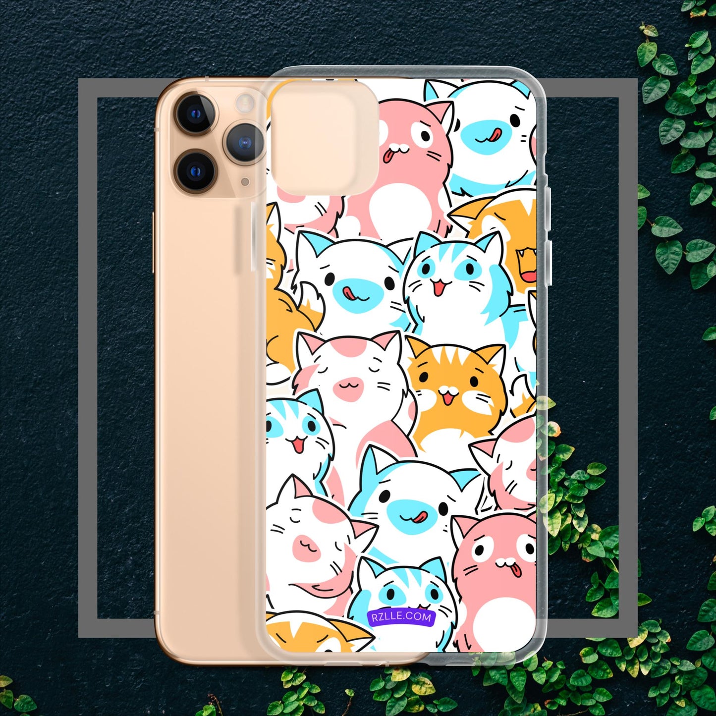 Cartoon Cats Clear Case for iPhone®