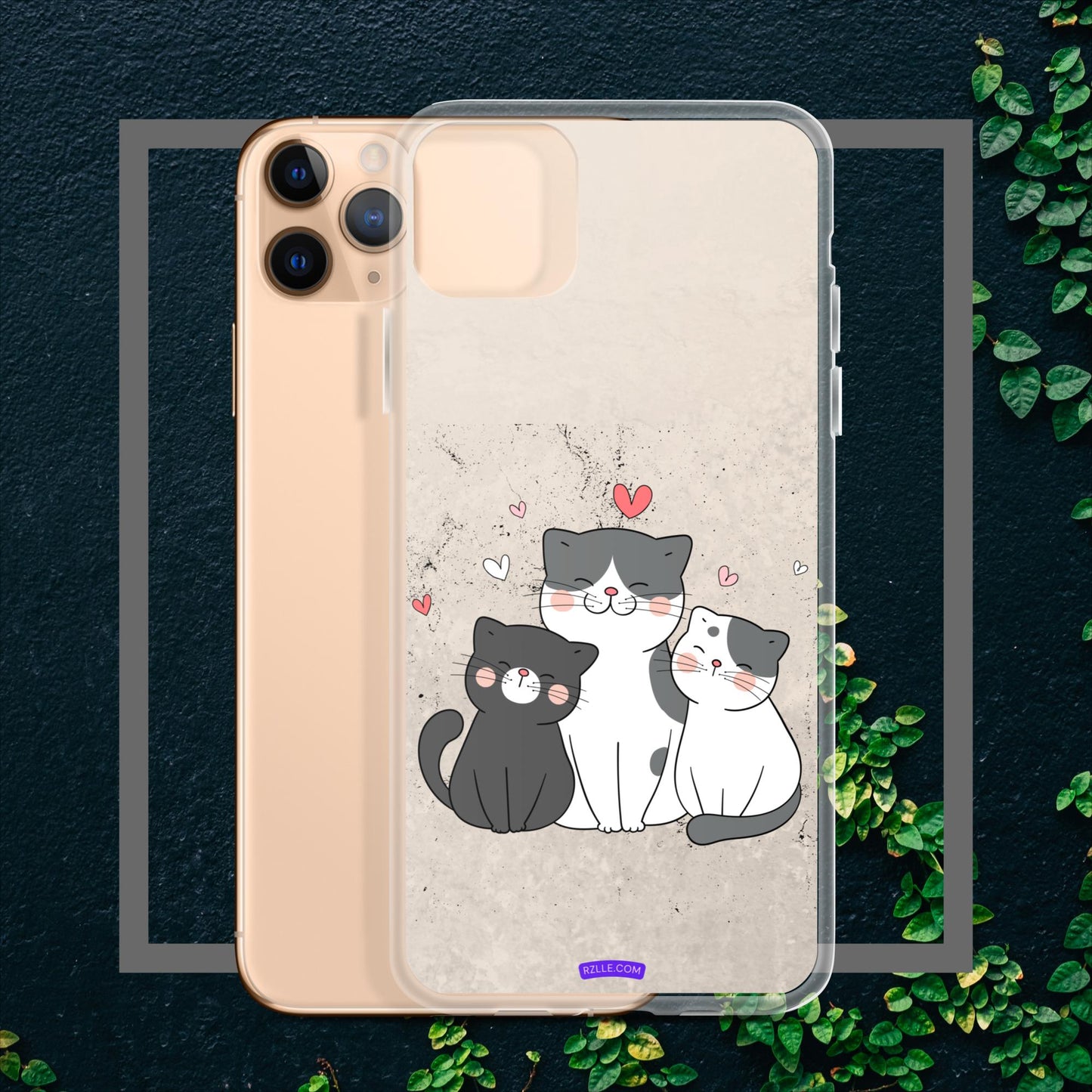 Cute Trio Cats Clear Case for iPhone®