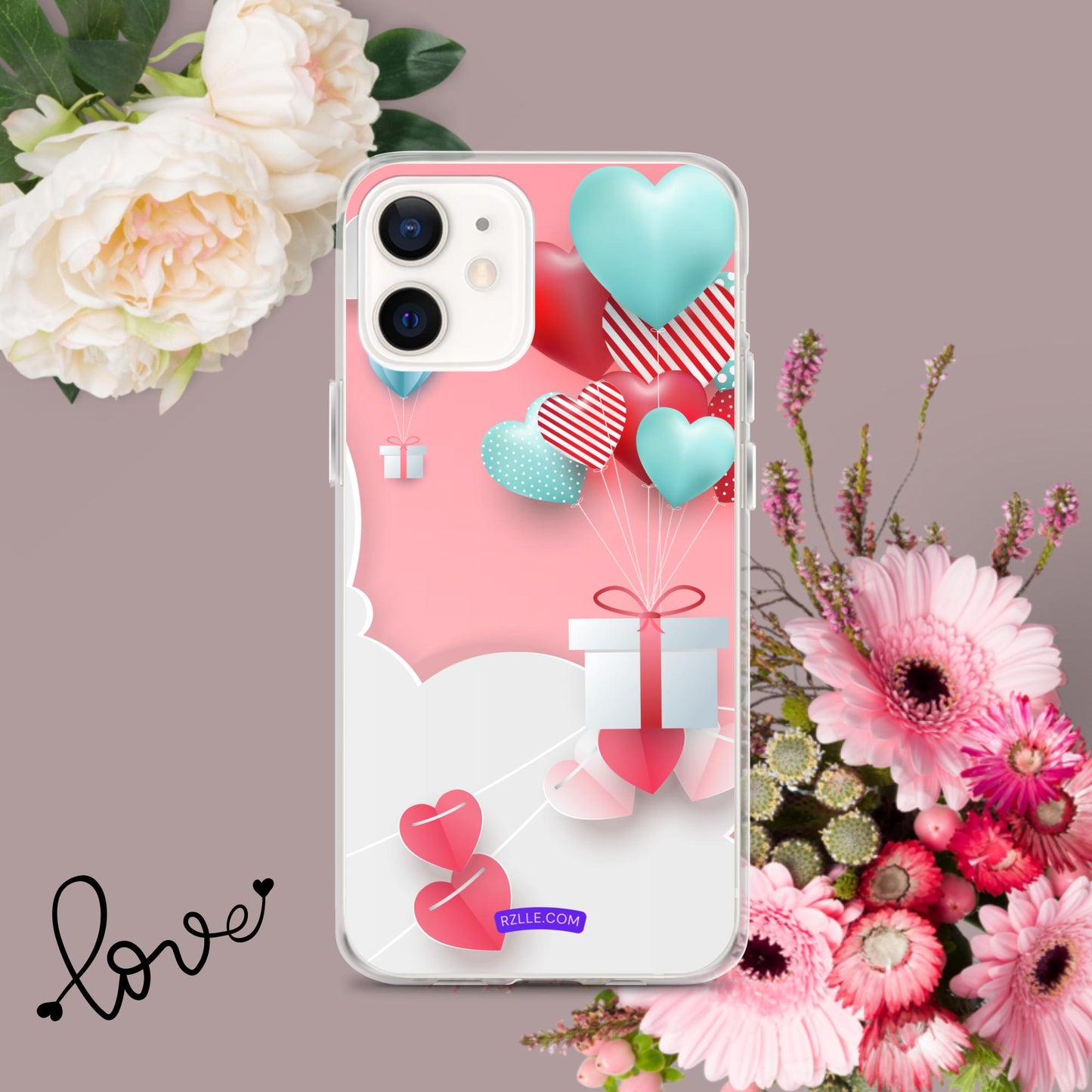 Hearts & Gifts Clear Phone Case for iPhone®