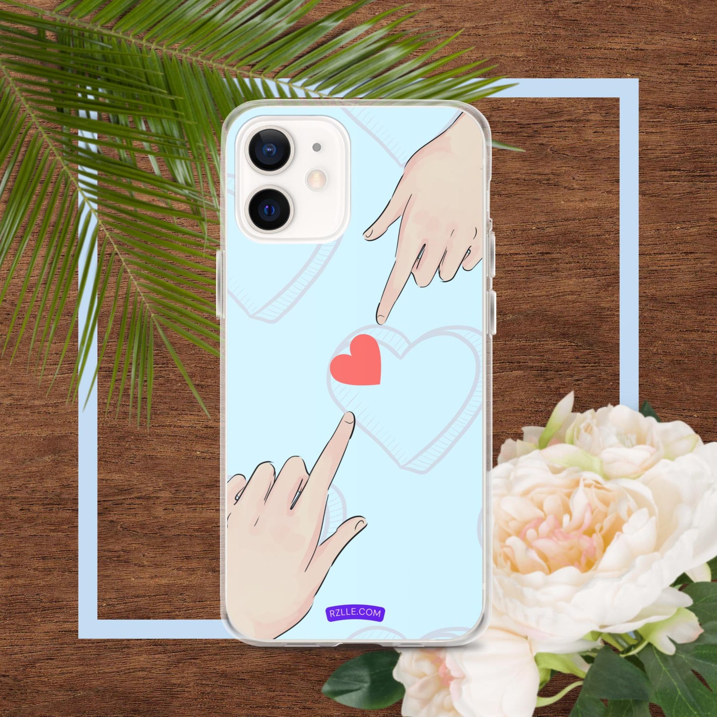 Touching  Heart Clear Phone Case for iPhone®