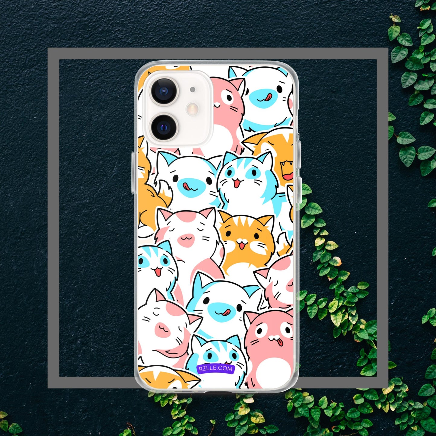 Cartoon Cats Clear Case for iPhone®