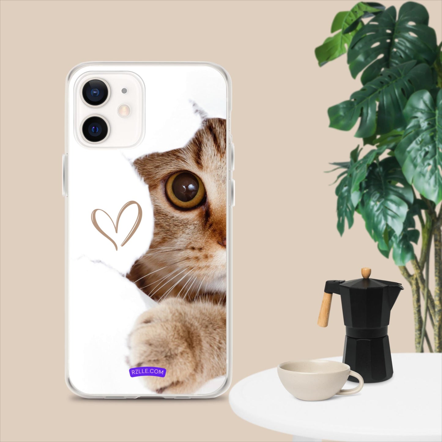 Cute Cat Peeking  Clear Case for iPhone®