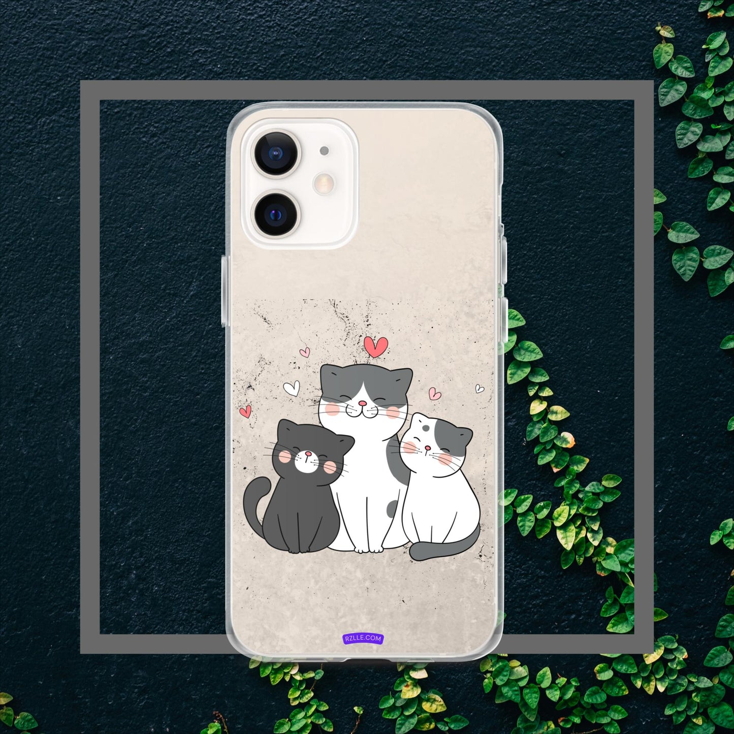 Cute Trio Cats Clear Case for iPhone®