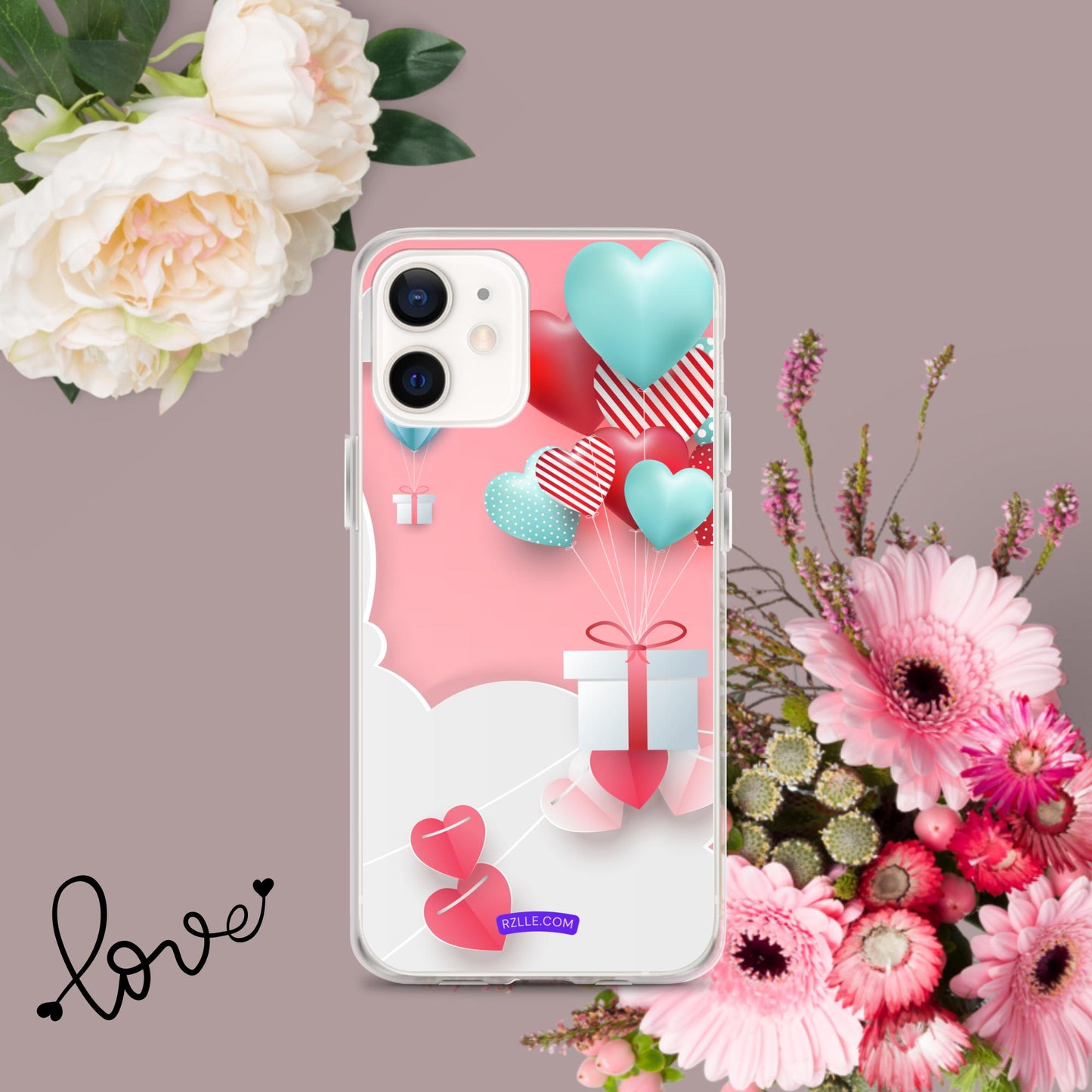 Hearts & Gifts Clear Phone Case for iPhone®