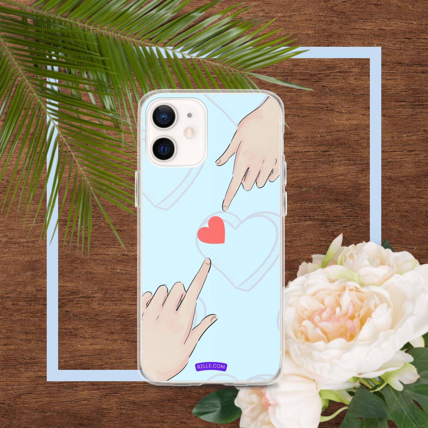 Touching  Heart Clear Phone Case for iPhone®