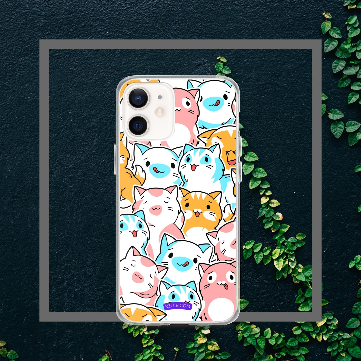 Cartoon Cats Clear Case for iPhone®