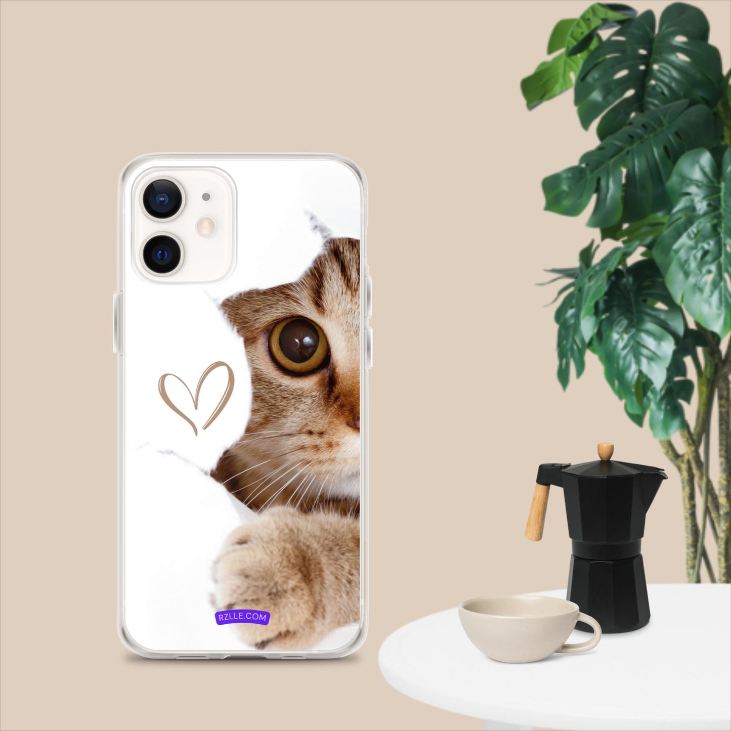 Cute Cat Peeking  Clear Case for iPhone®