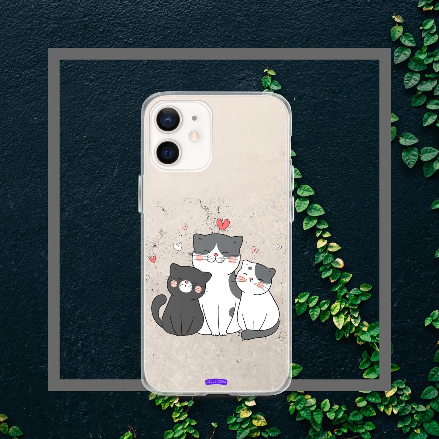 Cute Trio Cats Clear Case for iPhone®