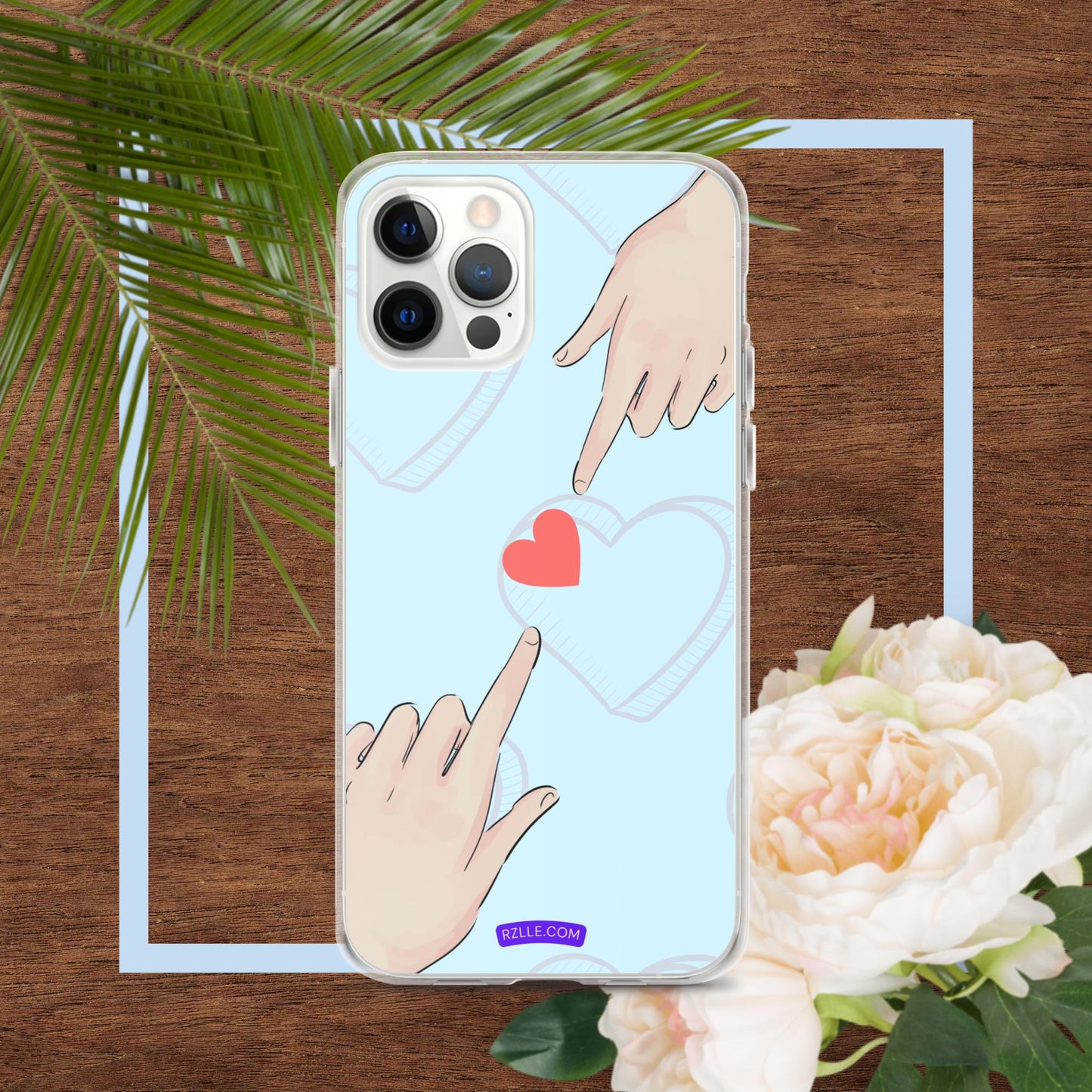 Touching  Heart Clear Phone Case for iPhone®