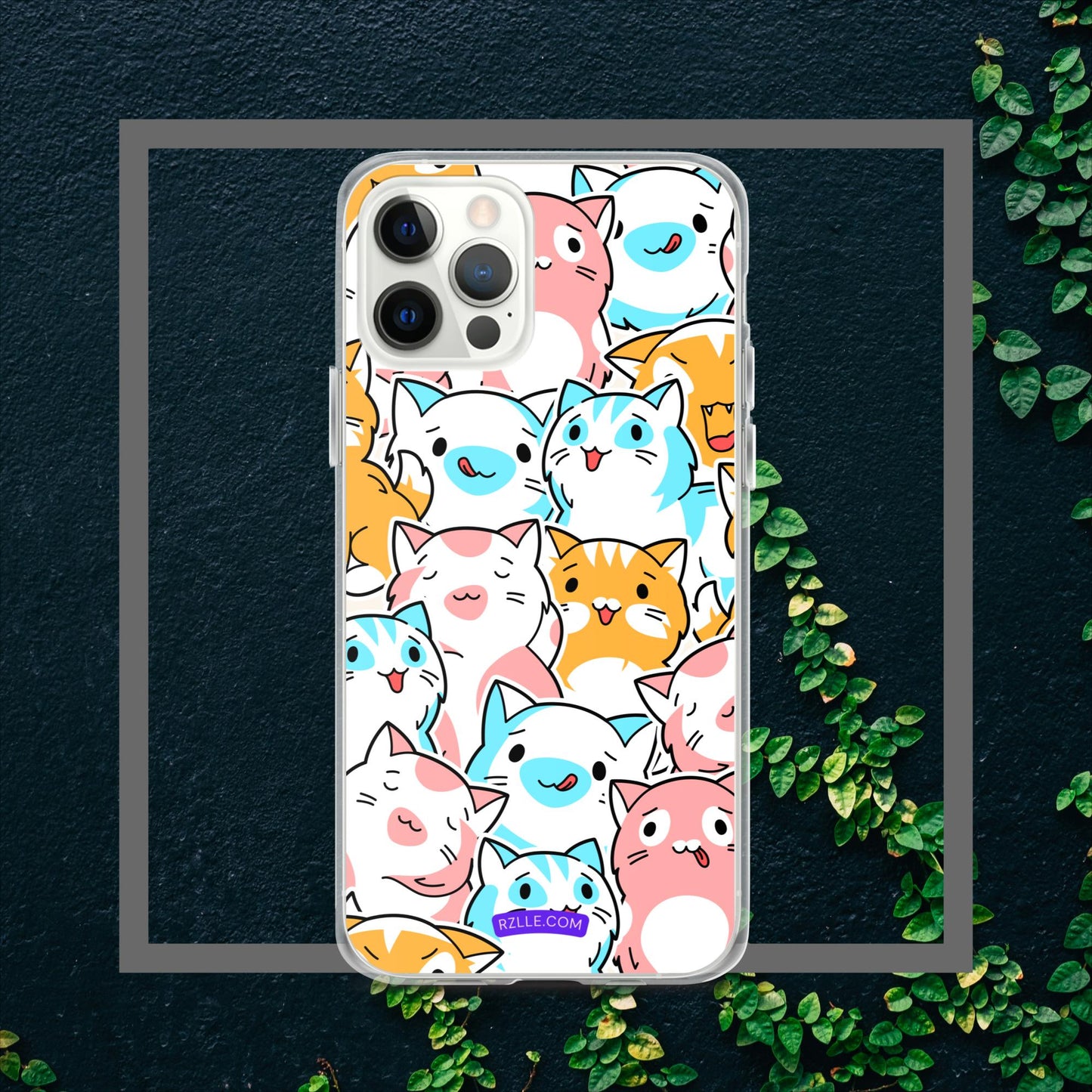 Cartoon Cats Clear Case for iPhone®