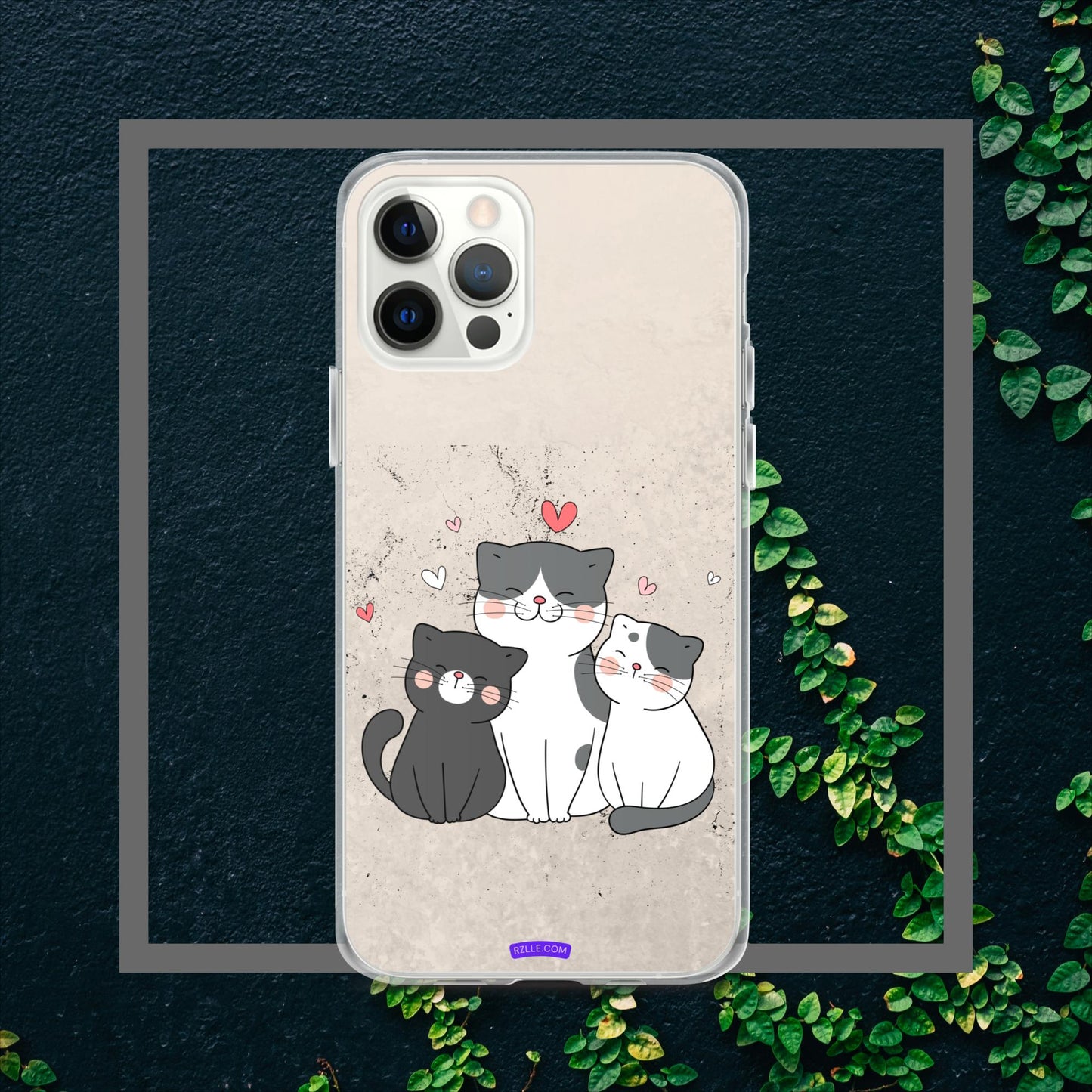 Cute Trio Cats Clear Case for iPhone®