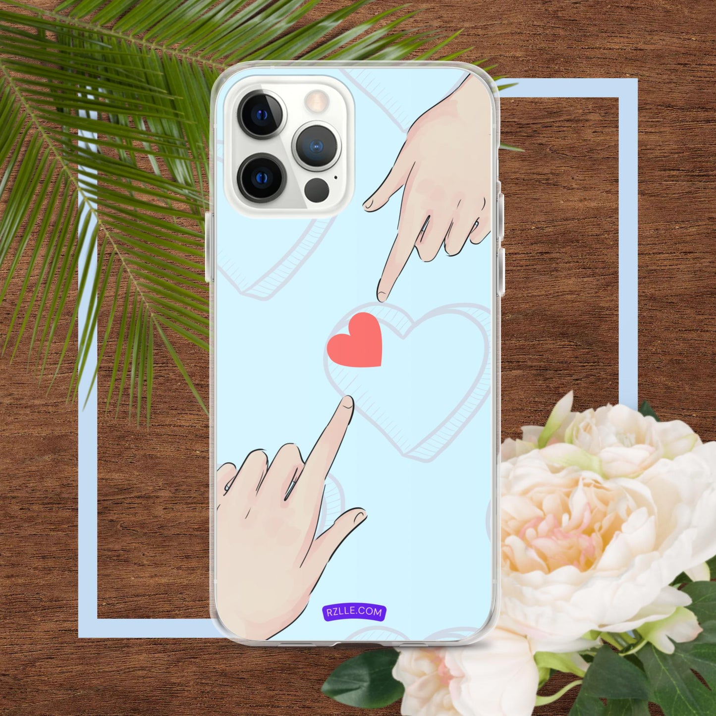 Touching  Heart Clear Phone Case for iPhone®