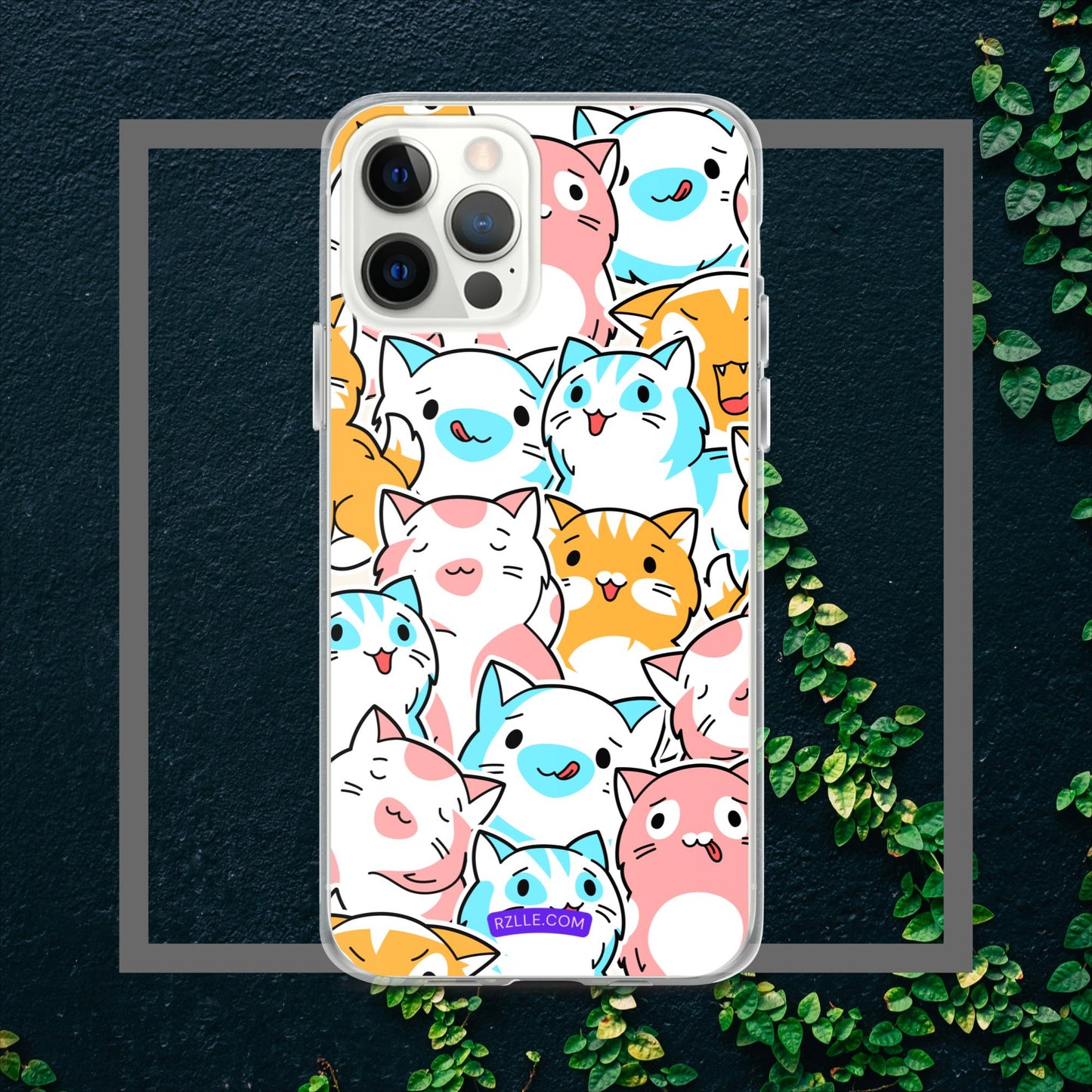 Cartoon Cats Clear Case for iPhone®