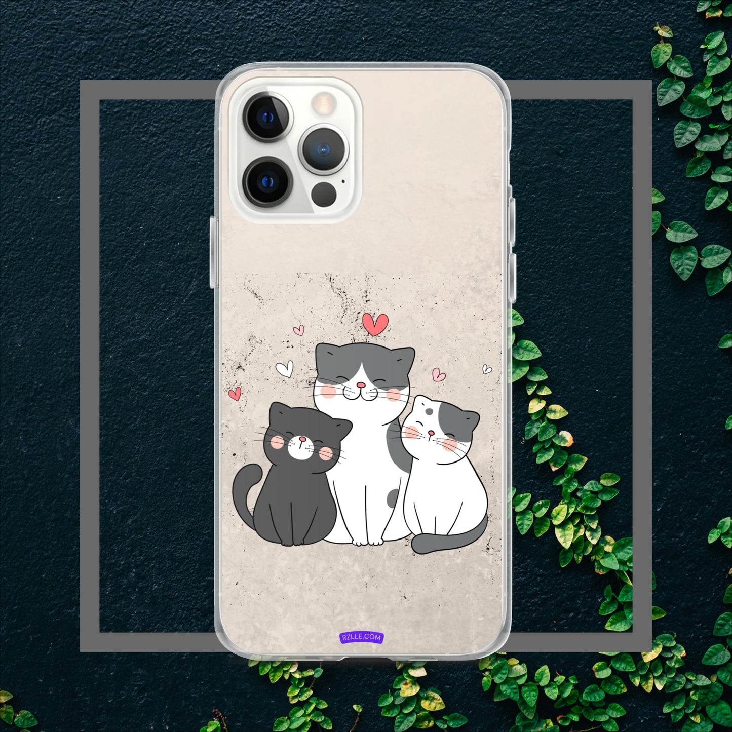 Cute Trio Cats Clear Case for iPhone®