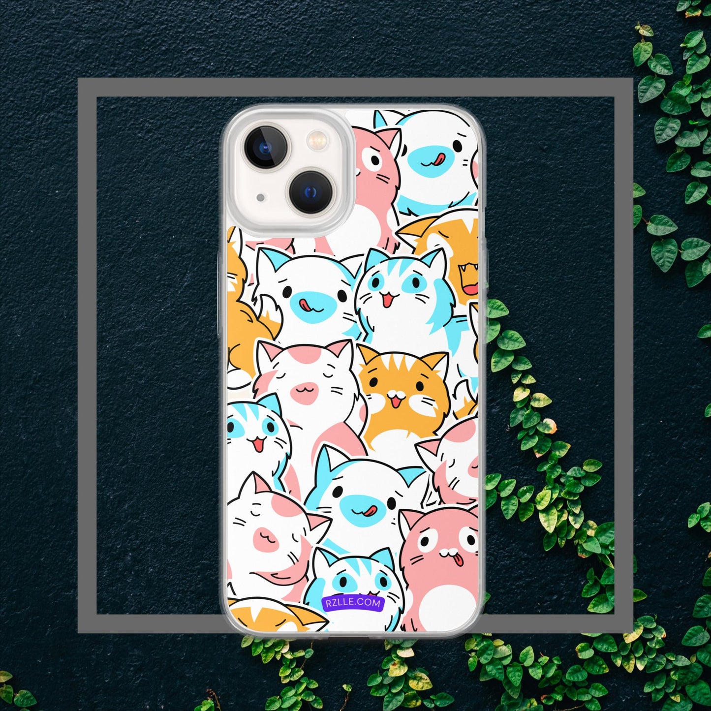 Cartoon Cats Clear Case for iPhone®