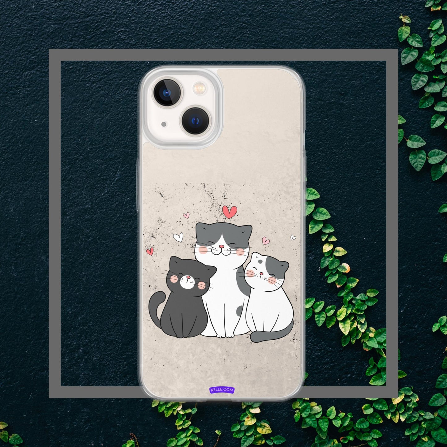 Cute Trio Cats Clear Case for iPhone®