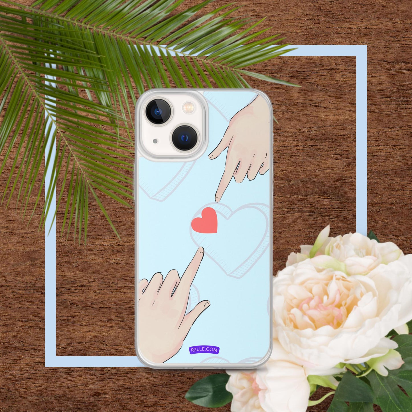 Touching  Heart Clear Phone Case for iPhone®