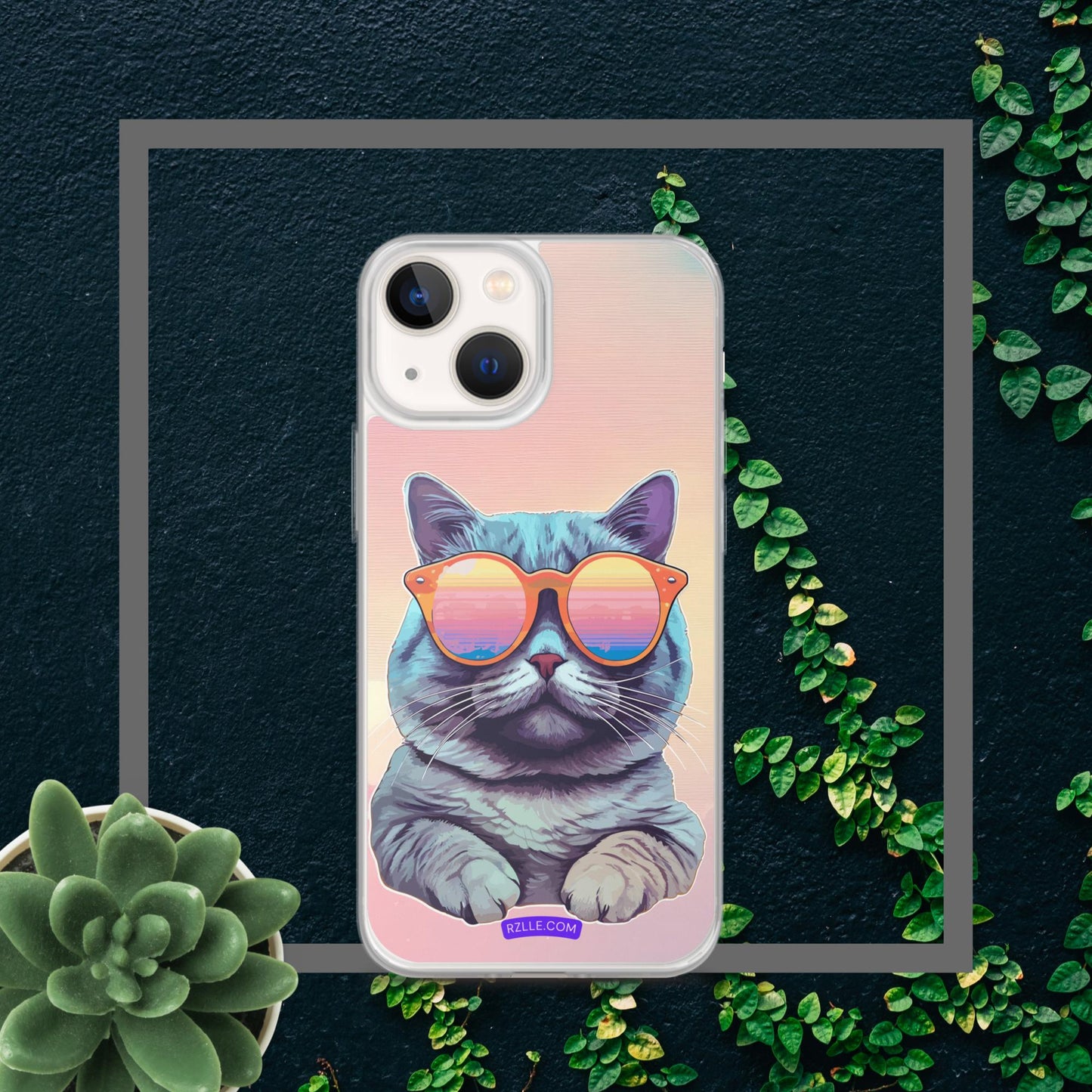 Cool Cat Clear Case for iPhone®