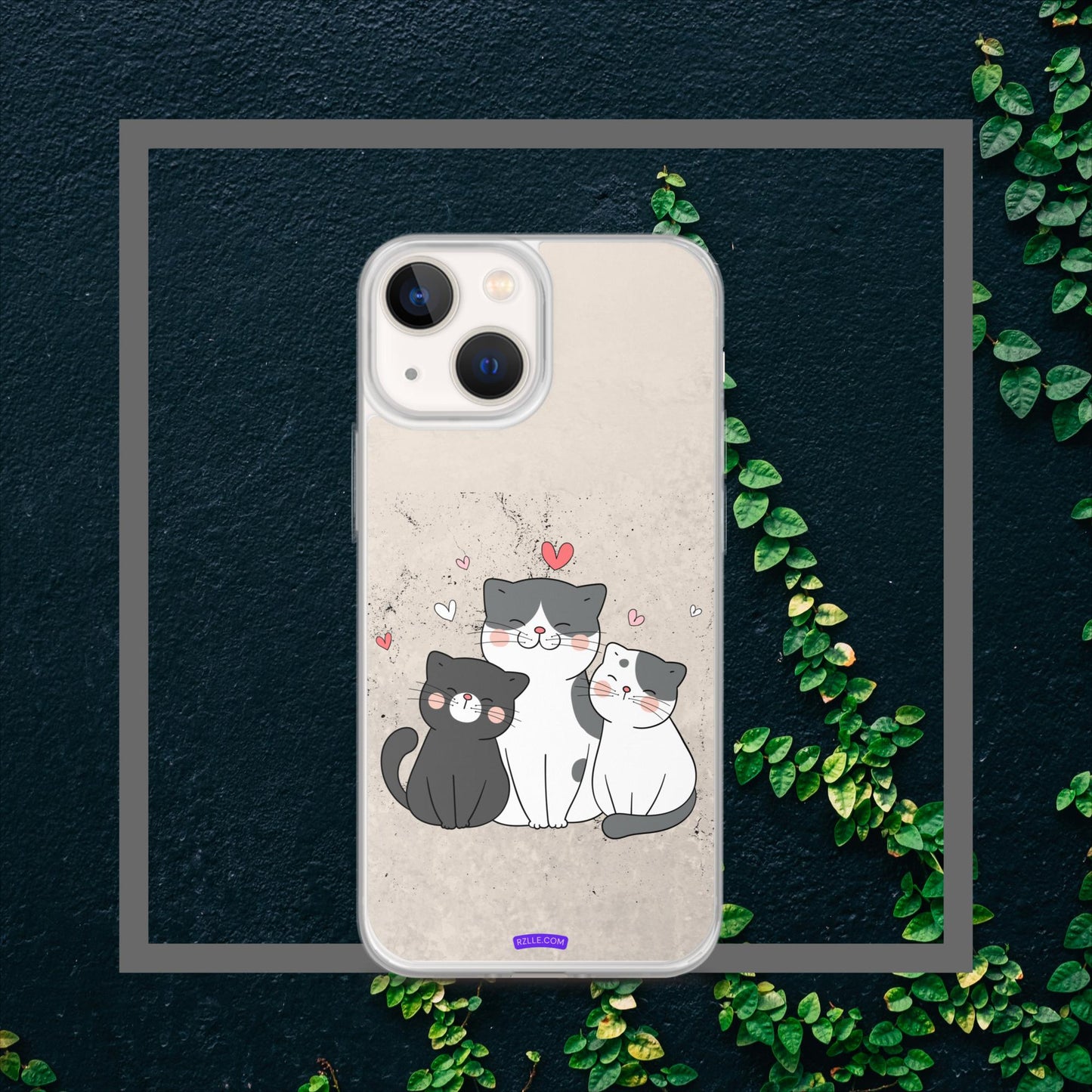 Cute Trio Cats Clear Case for iPhone®