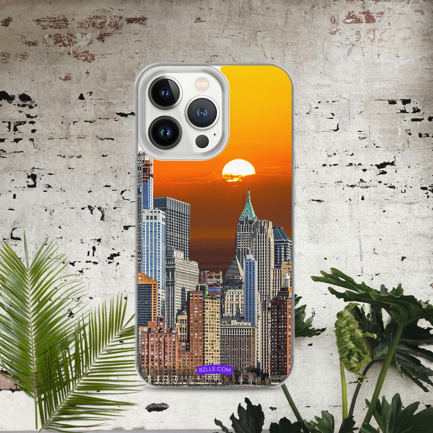 City Skyline Sunset Clear Case for iPhone®