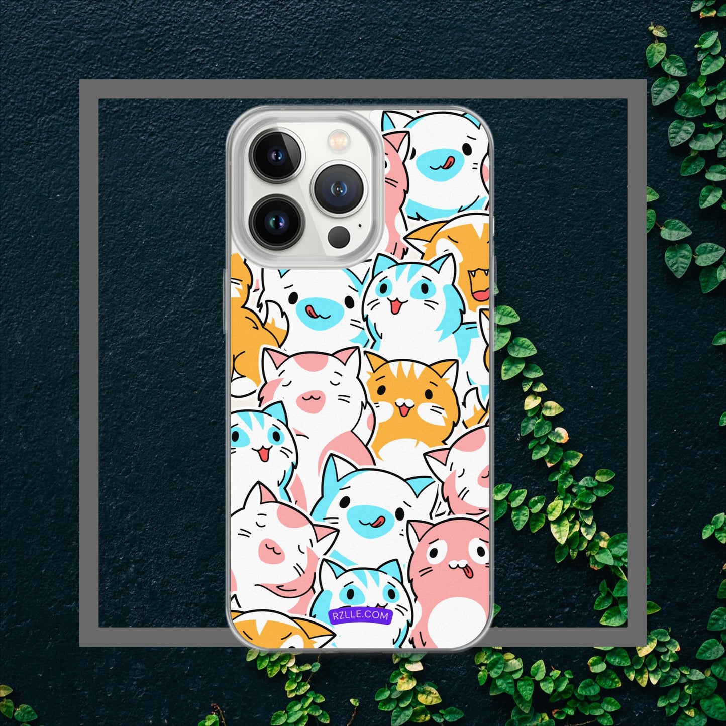 Cartoon Cats Clear Case for iPhone®