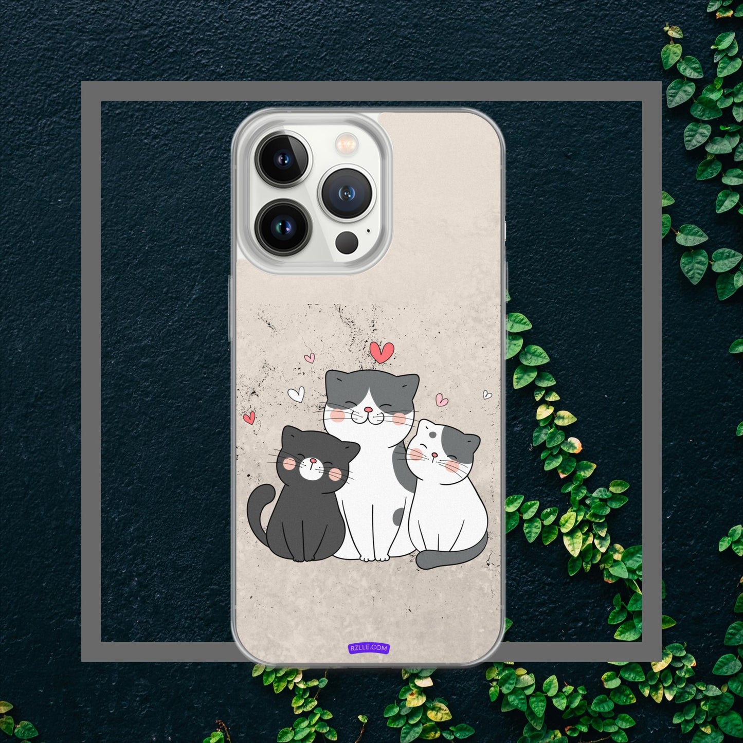 Cute Trio Cats Clear Case for iPhone®