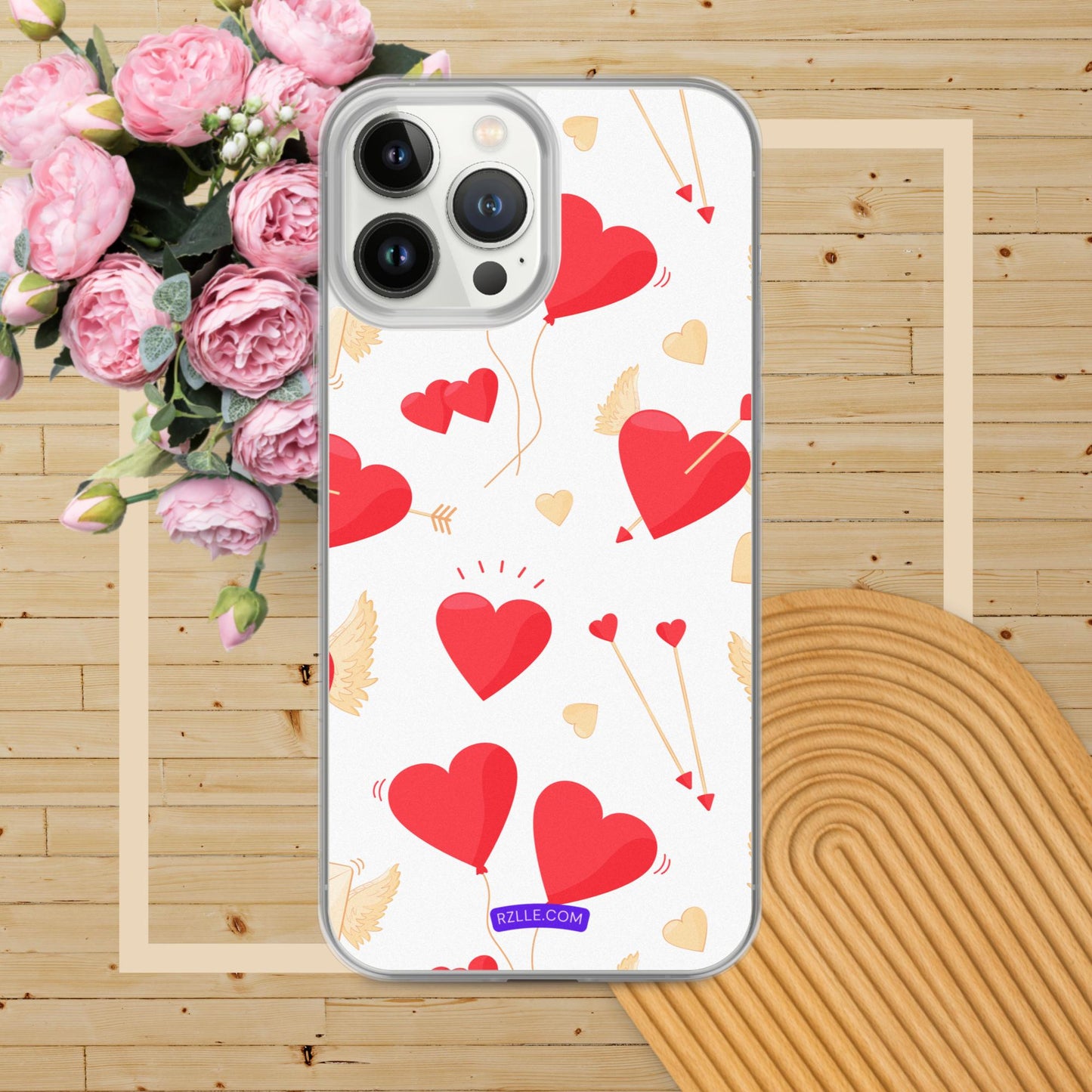 Hearts & Arrows Clear Phone Case for iPhone®