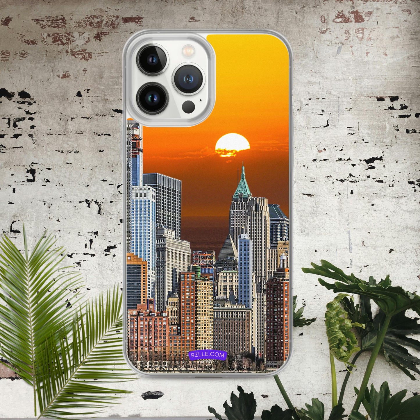 City Skyline Sunset Clear Case for iPhone®