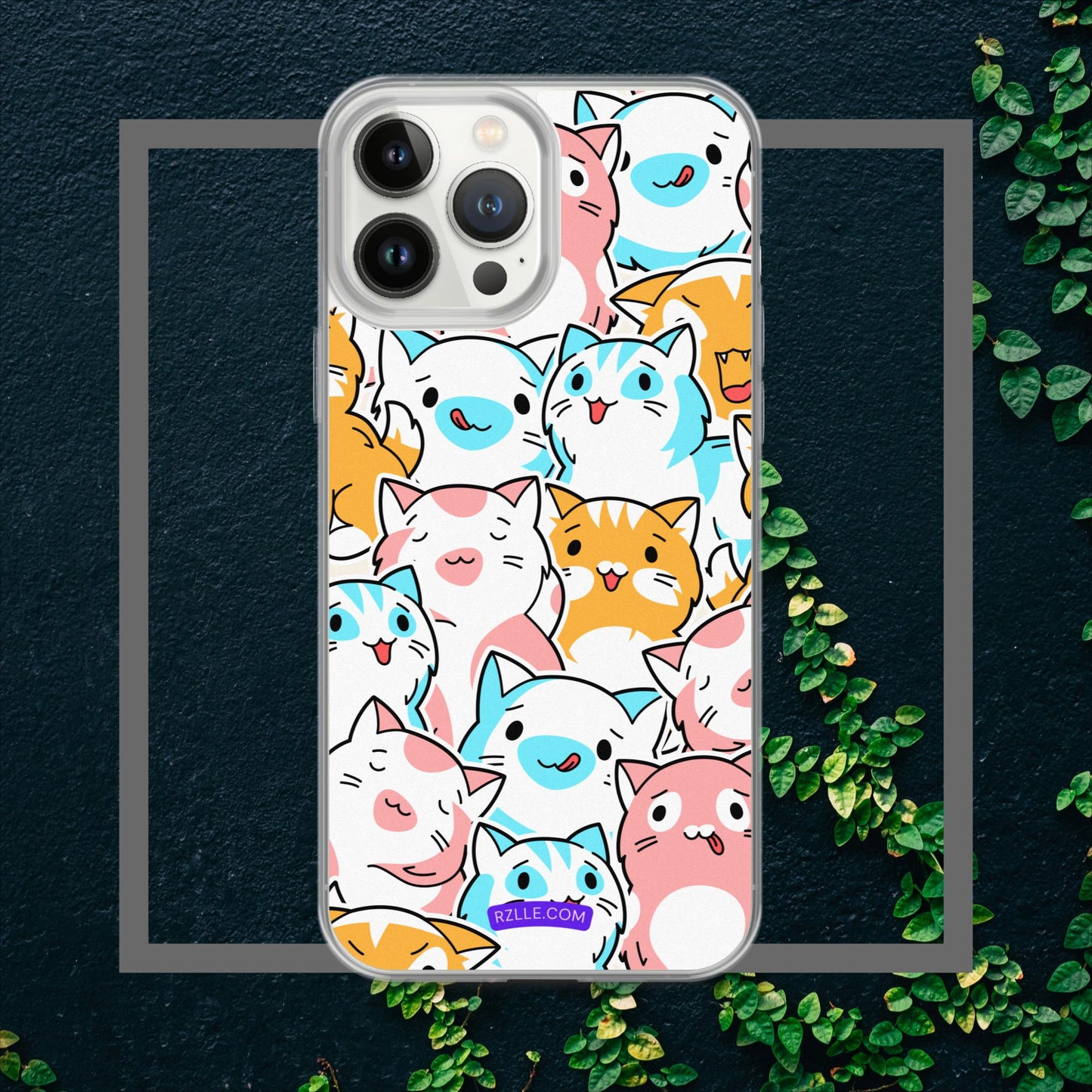 Cartoon Cats Clear Case for iPhone®