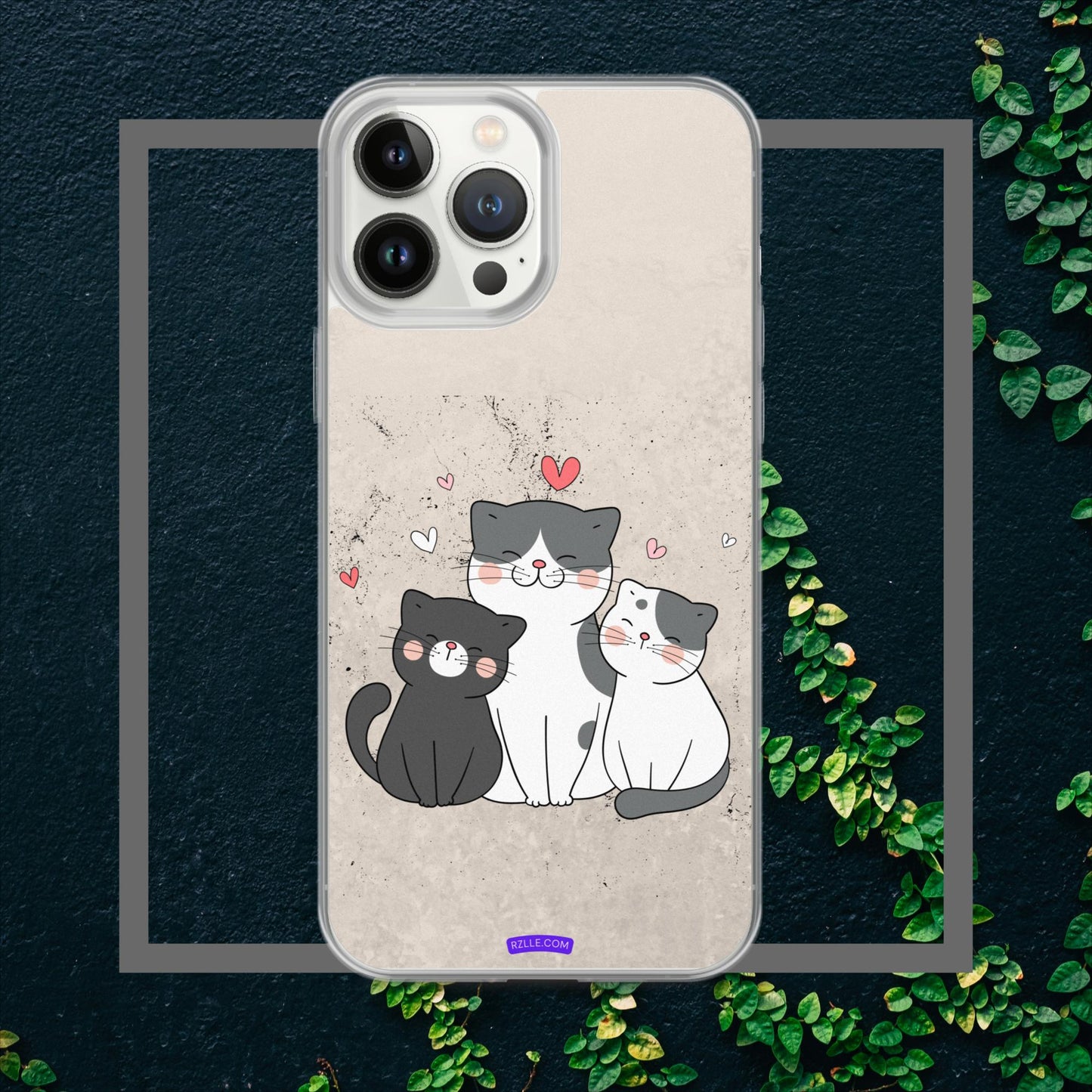 Cute Trio Cats Clear Case for iPhone®