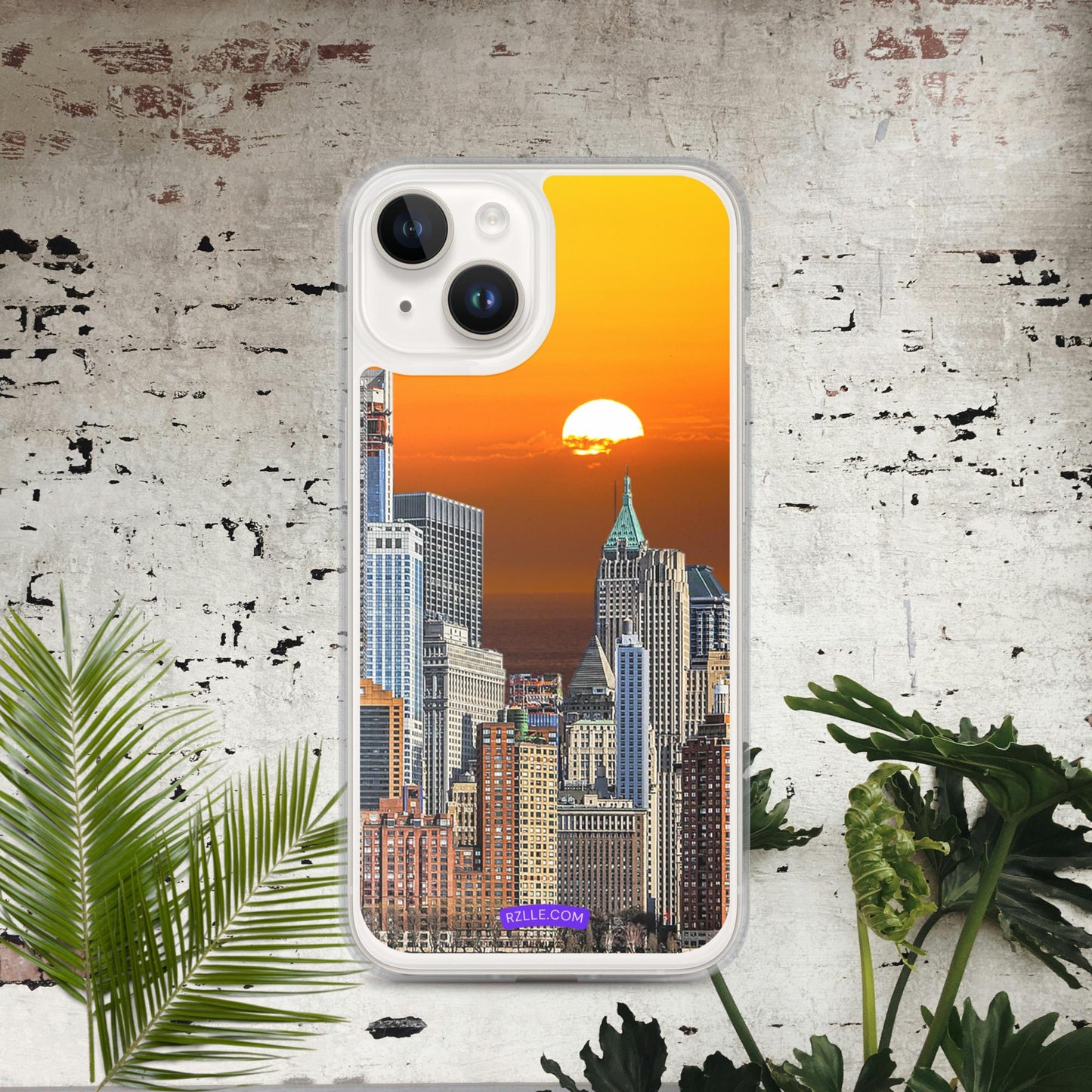 City Skyline Sunset Clear Case for iPhone®